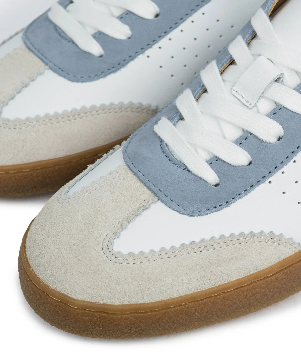 Finsbury Jane sneakers blauw-wit leer dames