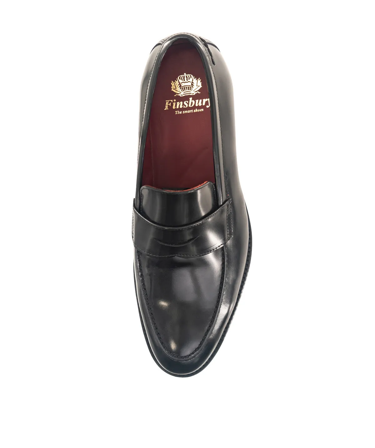 Finsbury Oscar loafer zwart gepolijst leer
