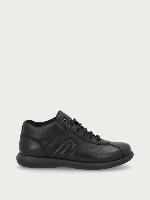 Frau Comfort hoge sneakers zwart leer heren