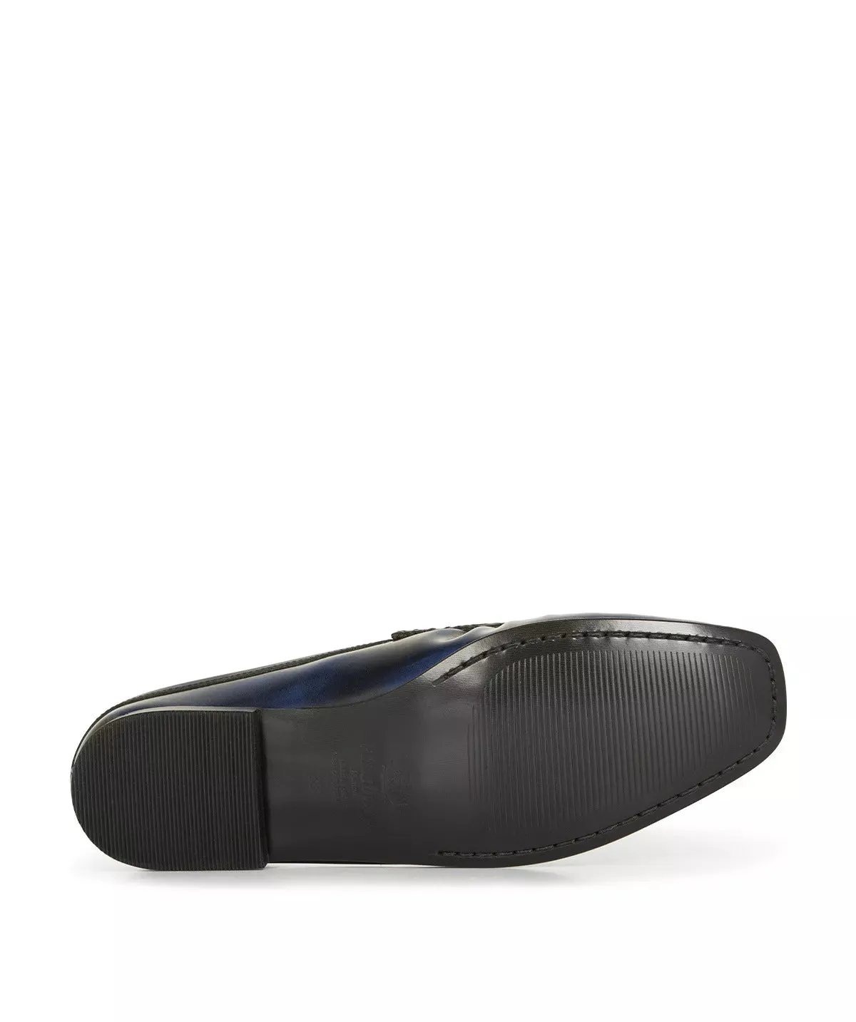 Finsbury Marion loafer blauw leer dames muil