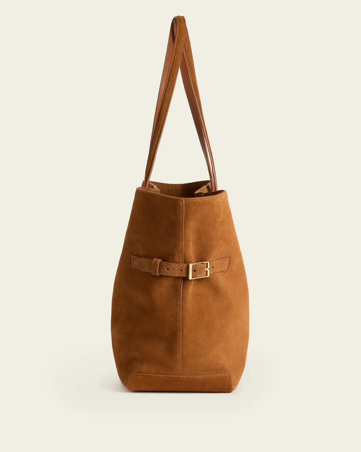 Flattered Lesley tote bourbon suède leer