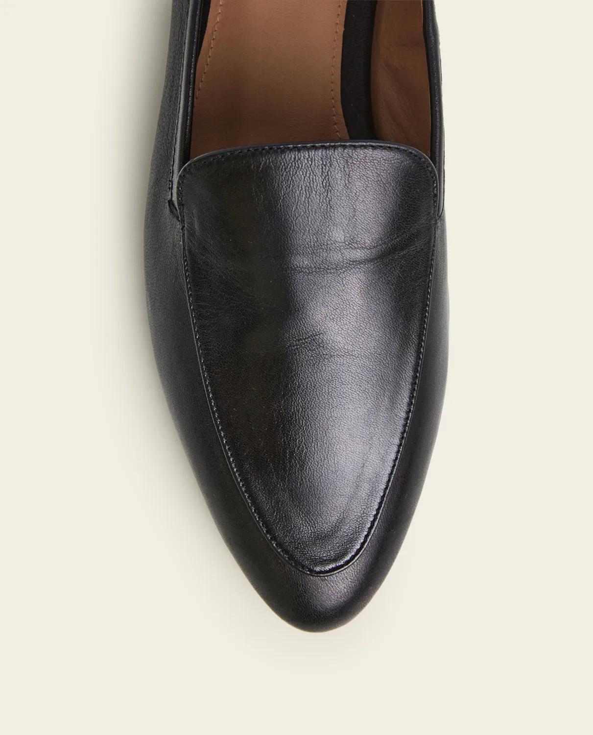 Flattered Cajsa Leather Black loafers zwart leer