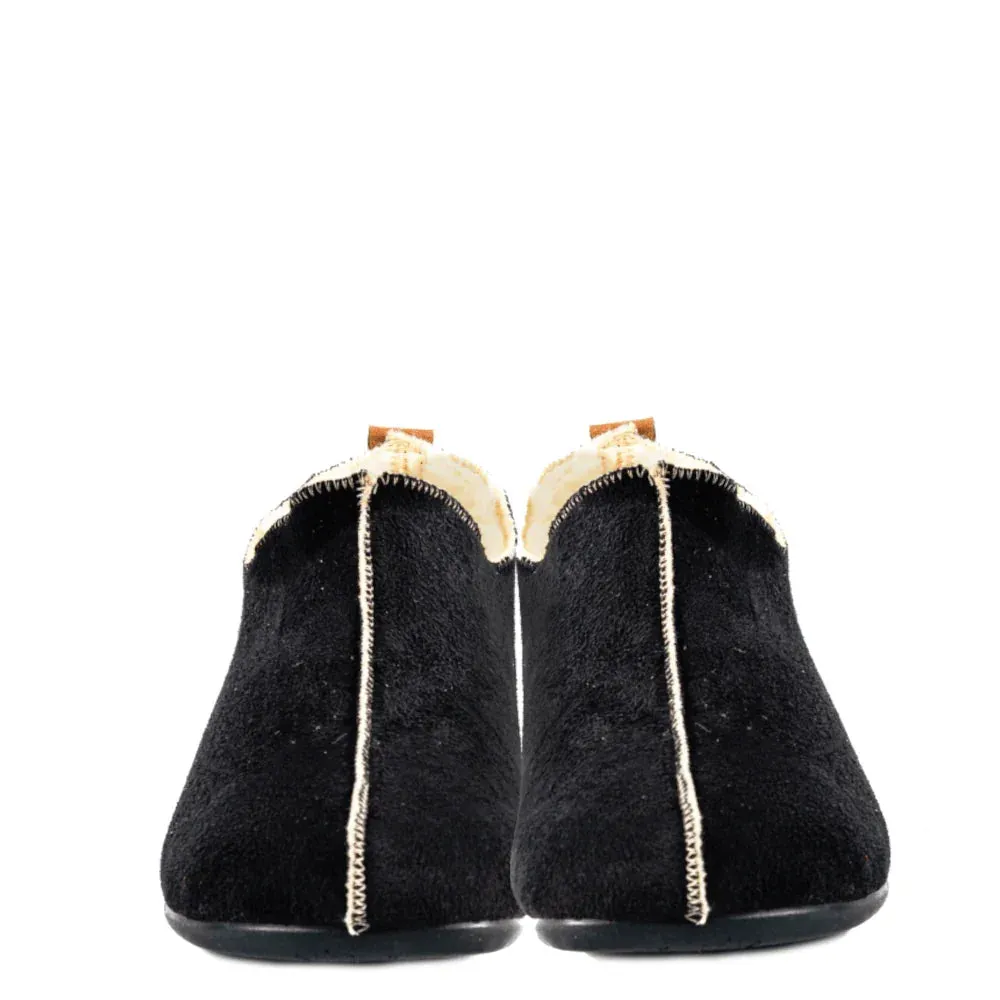 Q Fit 3300.2.006 pantoffels zwart wol
