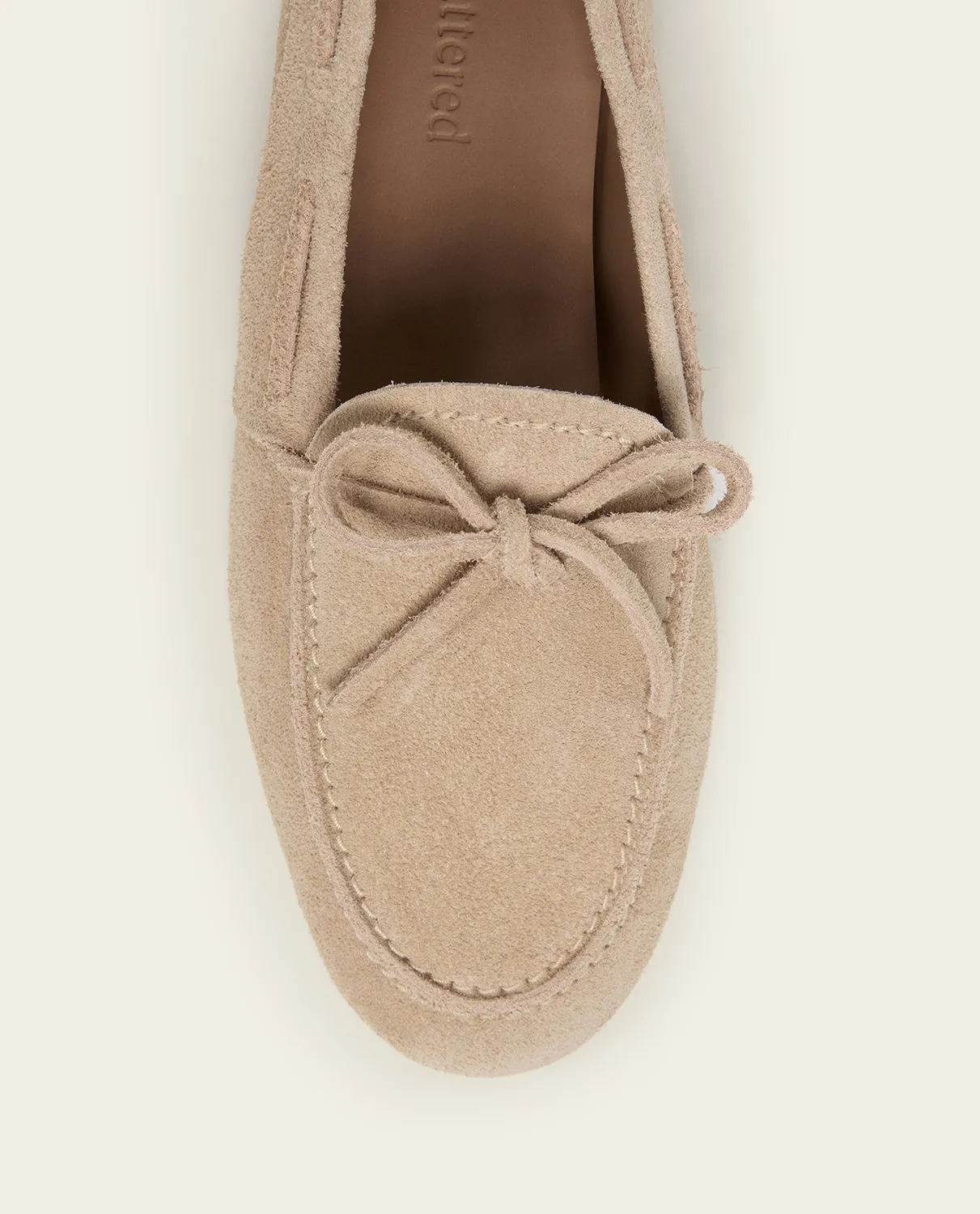 Flattered Fatima loafer zand suède
