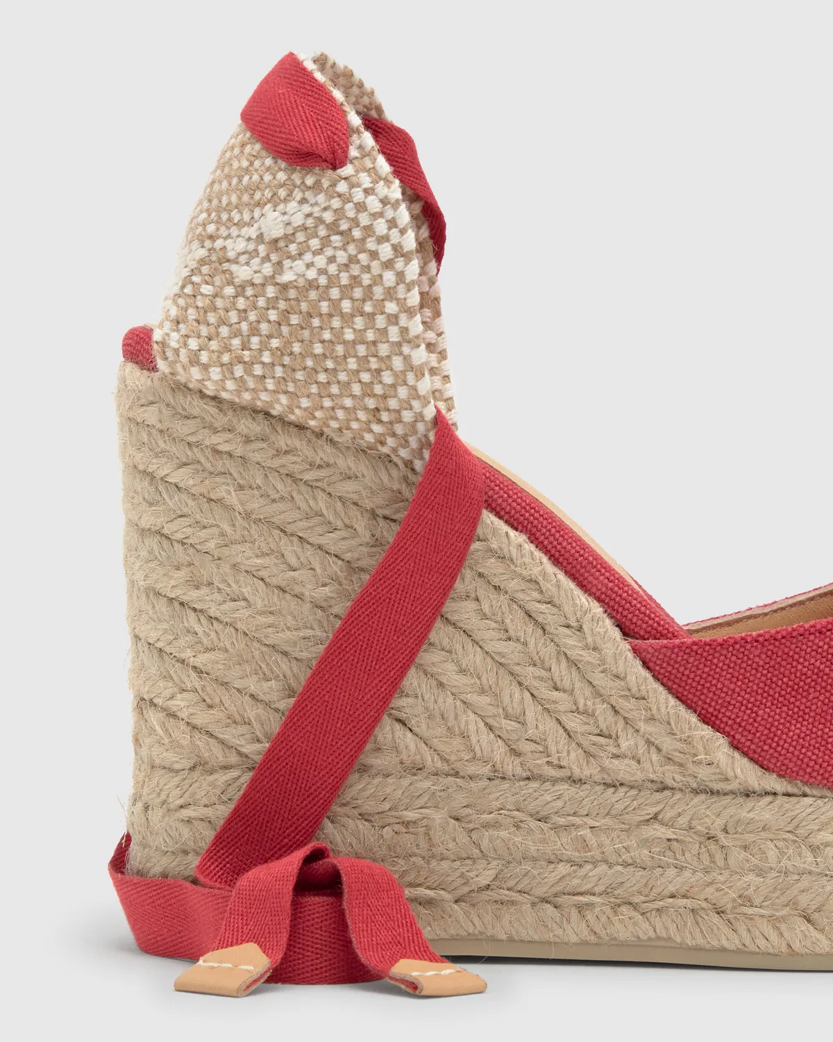Castaner Carina 8ED/002 espadrilles karmijnrood 11 cm