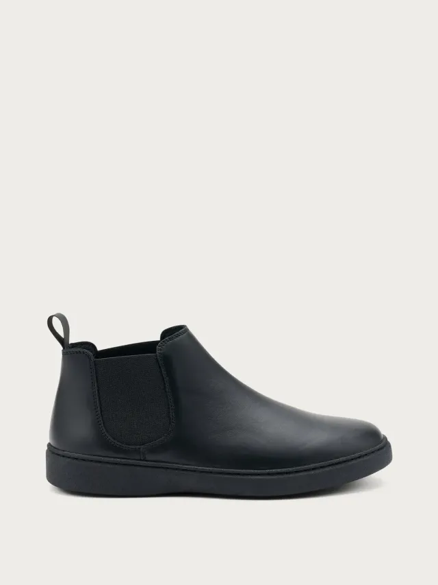 Frau Verona zwarte leren chelsea boots comfort