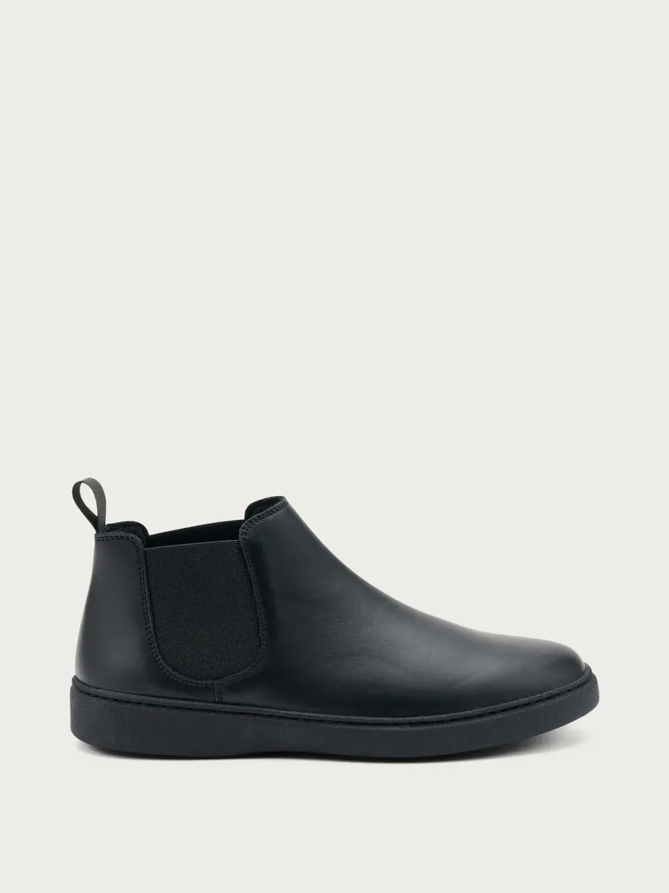 Frau Verona zwarte leren chelsea boots comfort