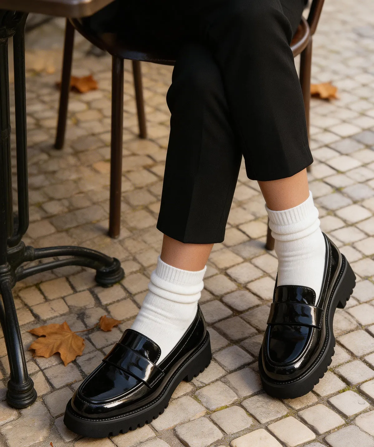 Finsbury Adele loafer zwart lakleer dames