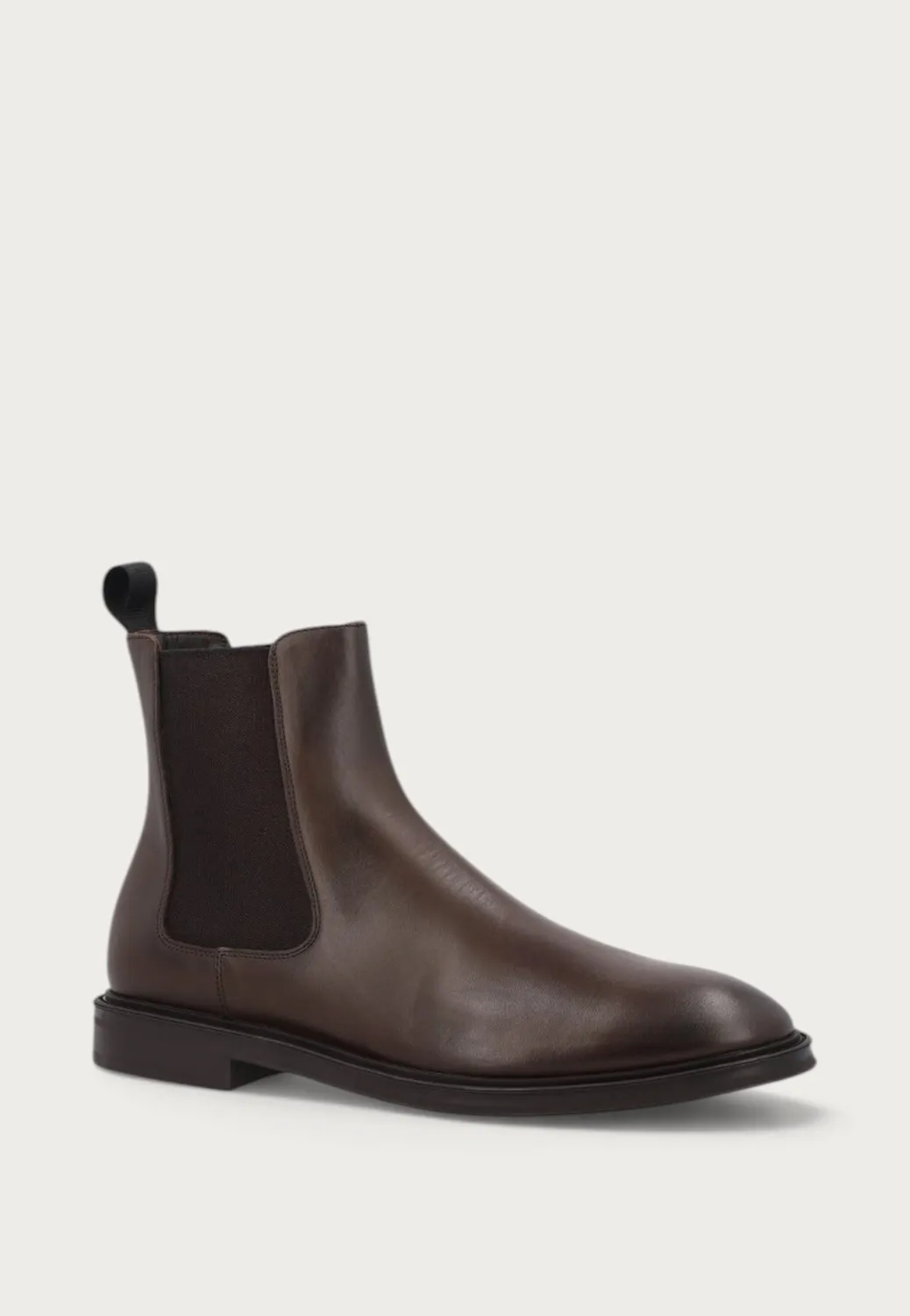 Frau Signature Beatle boots donkerbruin kalfsleer