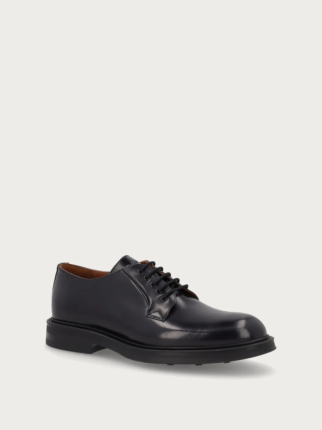 Frau Verona blauwe leren derby veterschoenen