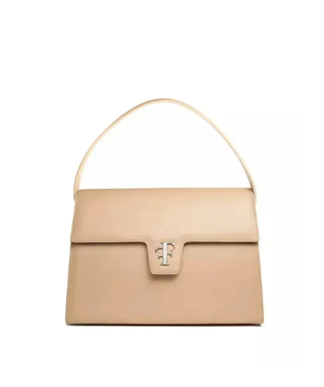 Finsbury FF35 handtas beige leer 13 inch laptop