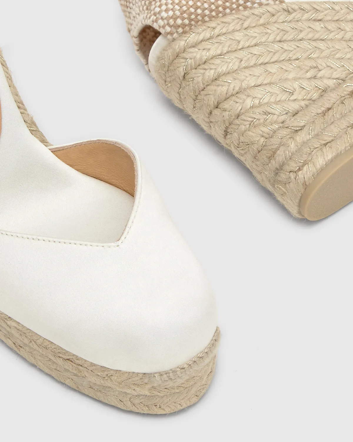 Castaner Chiara 8ED/006 espadrilles crudo satijn
