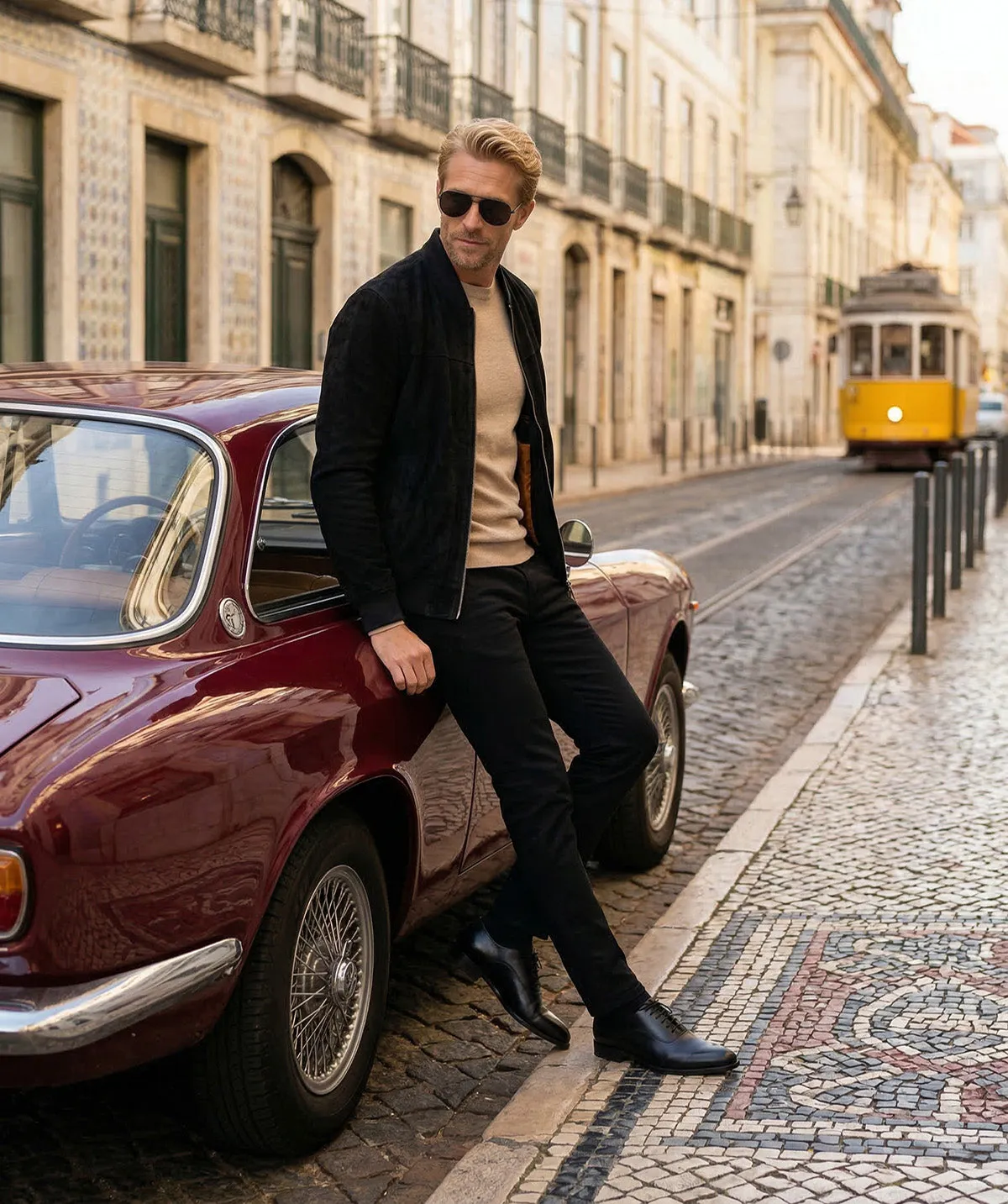 Finsbury Andreas oxford schoenen zwart leer