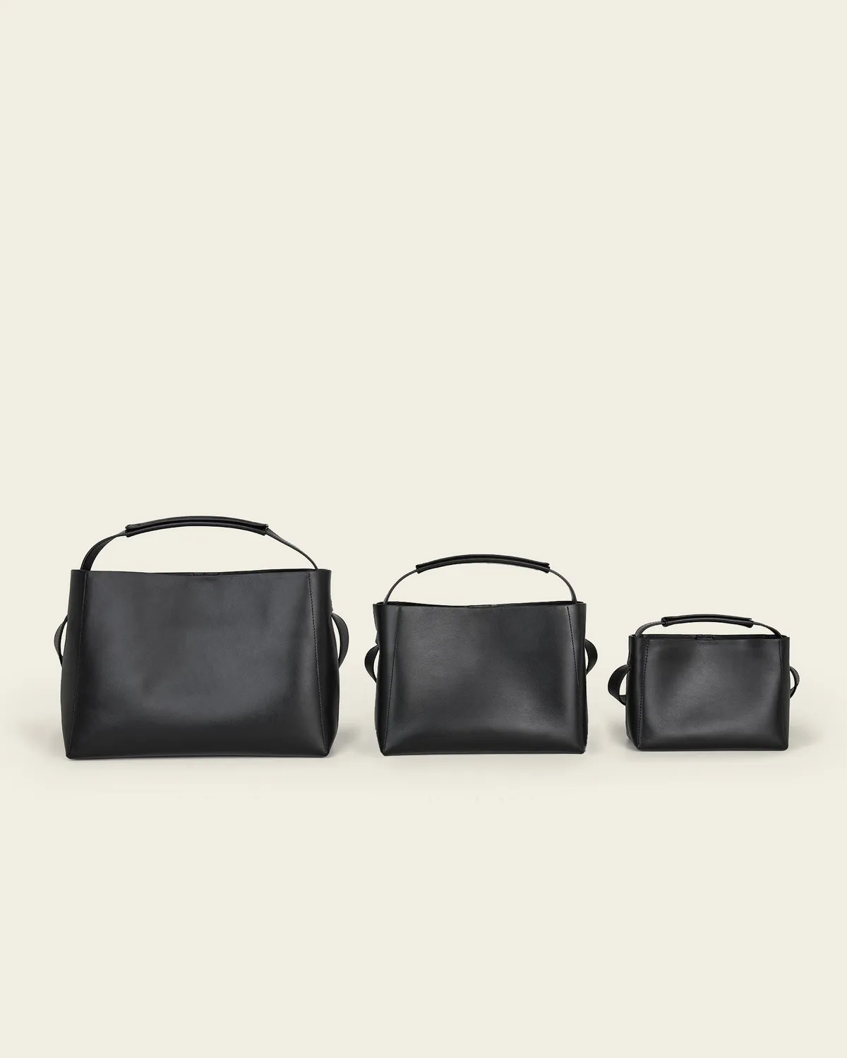 Flattered Hedda Mini Handbag Leather Black handtas leer
