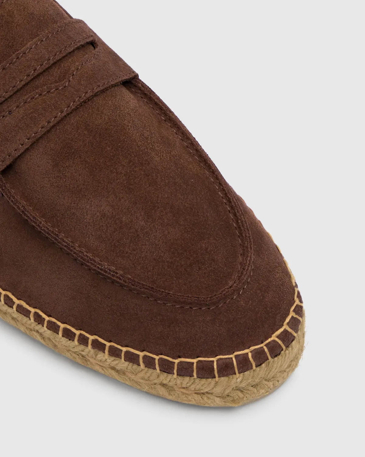Castaner Nacho T/186 espadrilles chocolate split-leer