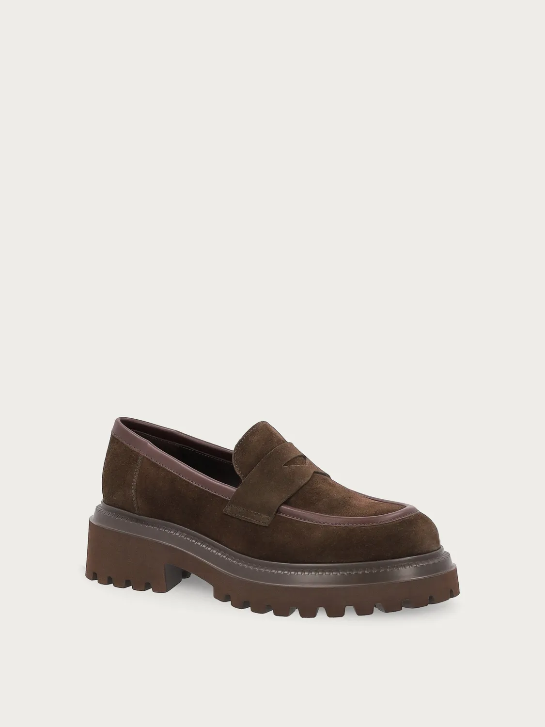 Frau Verona loafers suede bruin grove zool