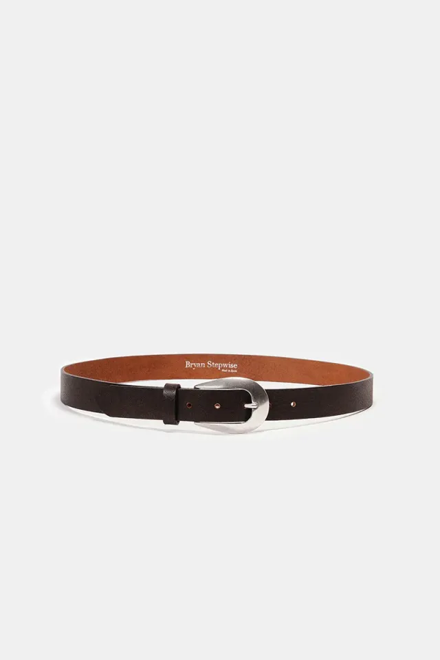 Bryan Stepwise Aviator riem bruin leer cowboy