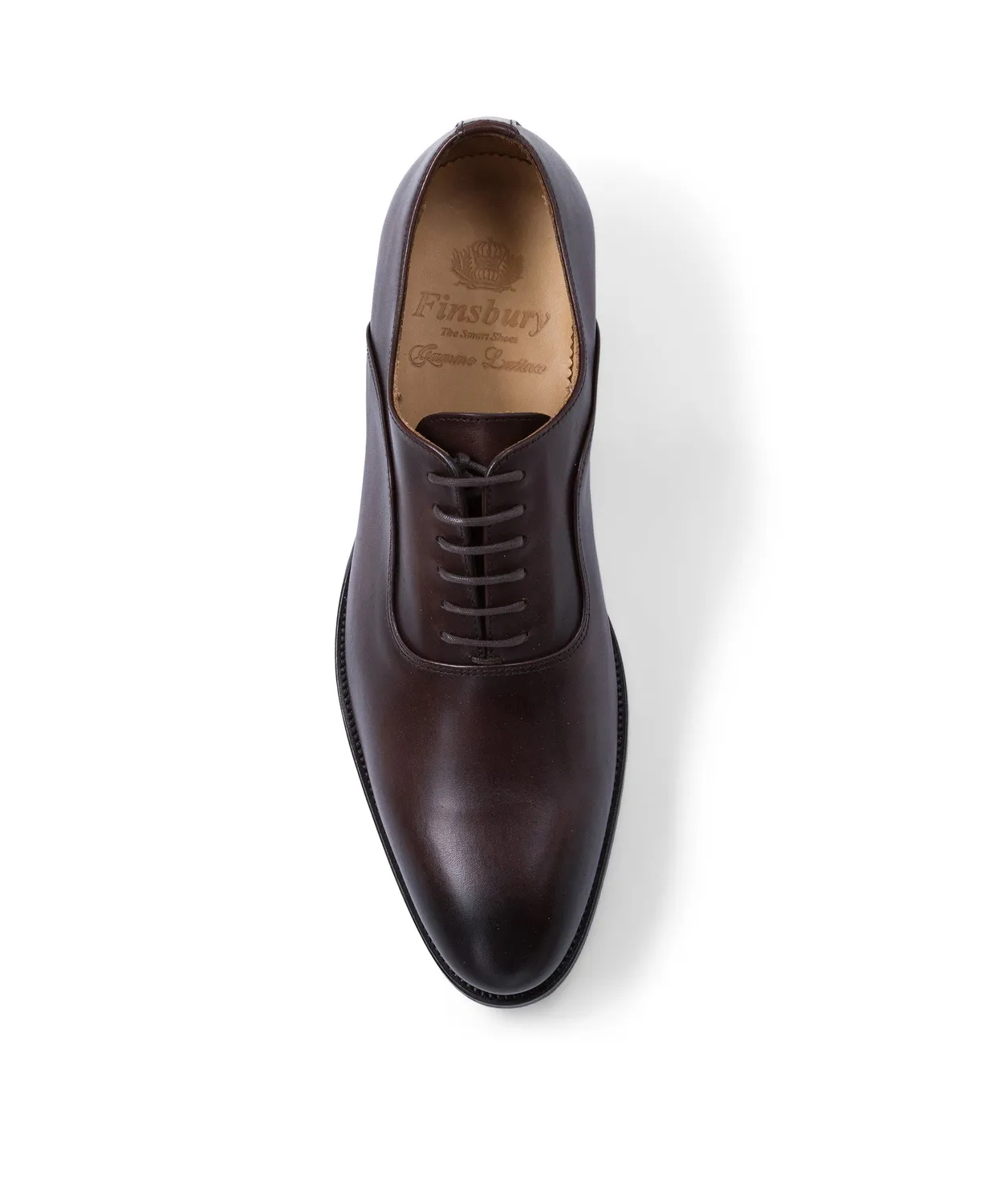 Finsbury Andreas oxfordschoenen bruin leer rubberen zool
