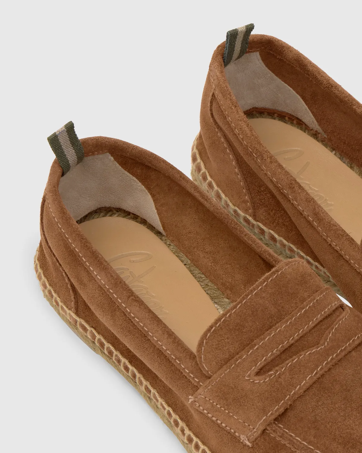 Castaner Nacho T 186 espadrilles cognac leer