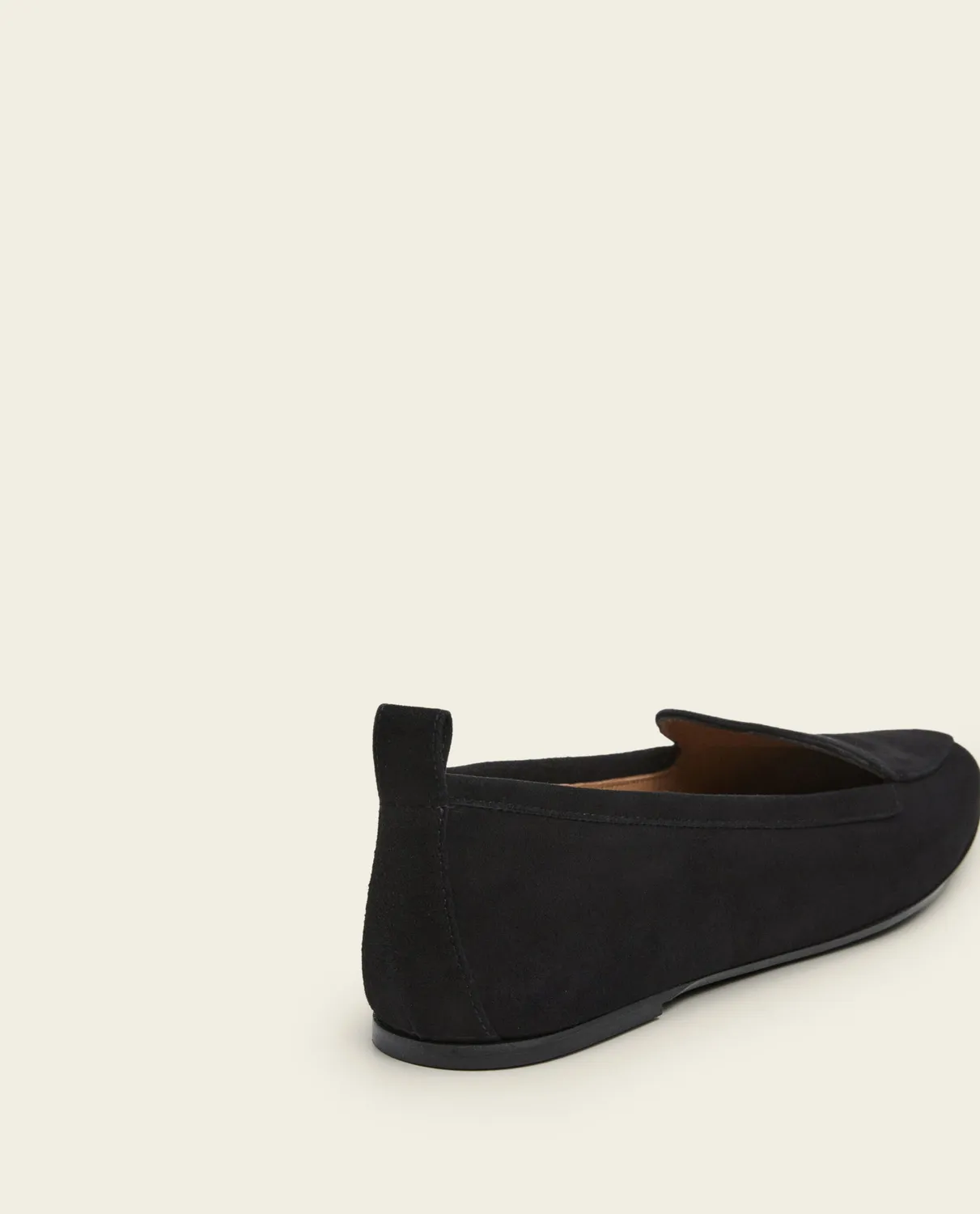 Flattered Cajsa Suede Black loafers zwart lage hak