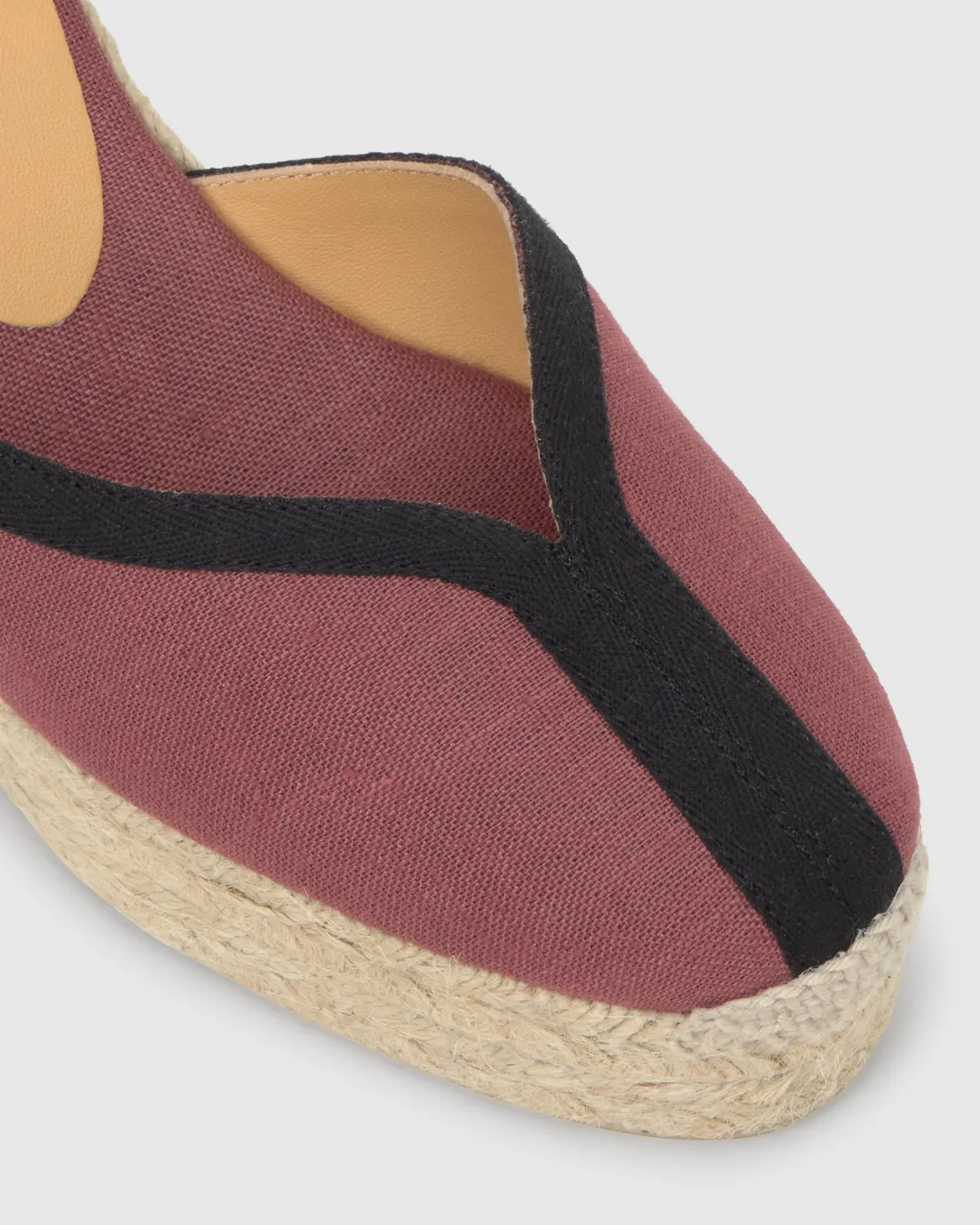 Castaner Carmen CSC/8ED/003 espadrilles bordeaux-zwart 11 cm