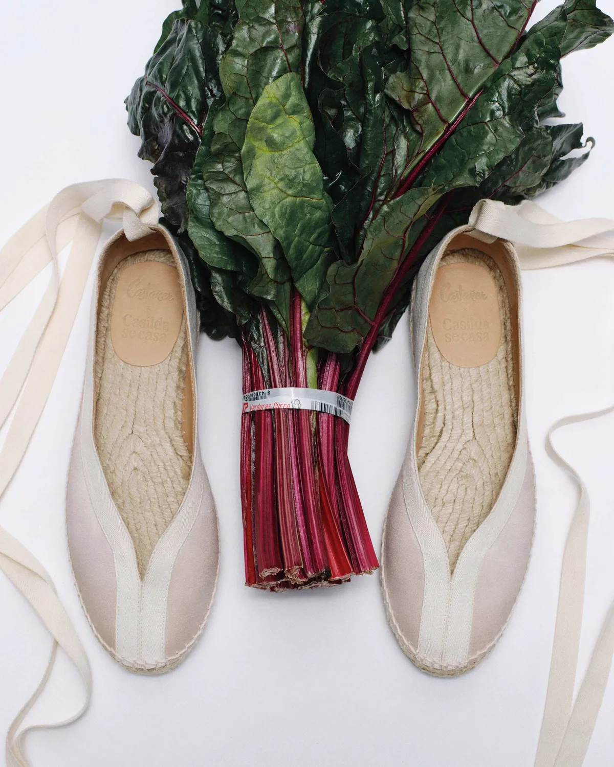 Castaner Kanu 129 ballerina’s champagne satijn lint