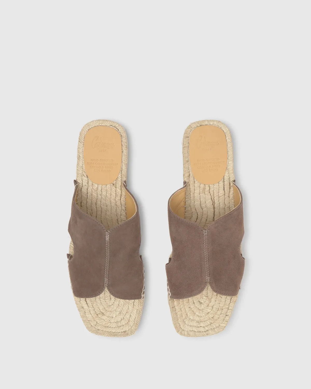 Castaner Priya/007 sandalen taupe suède dames plat