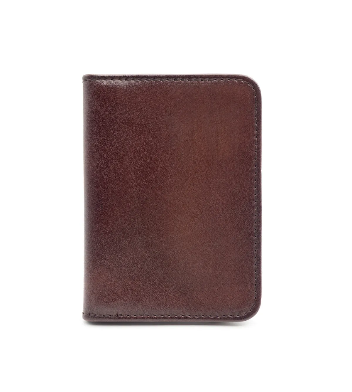 Finsbury Patinated Brown kaarthouder bruin patina kalfsleer