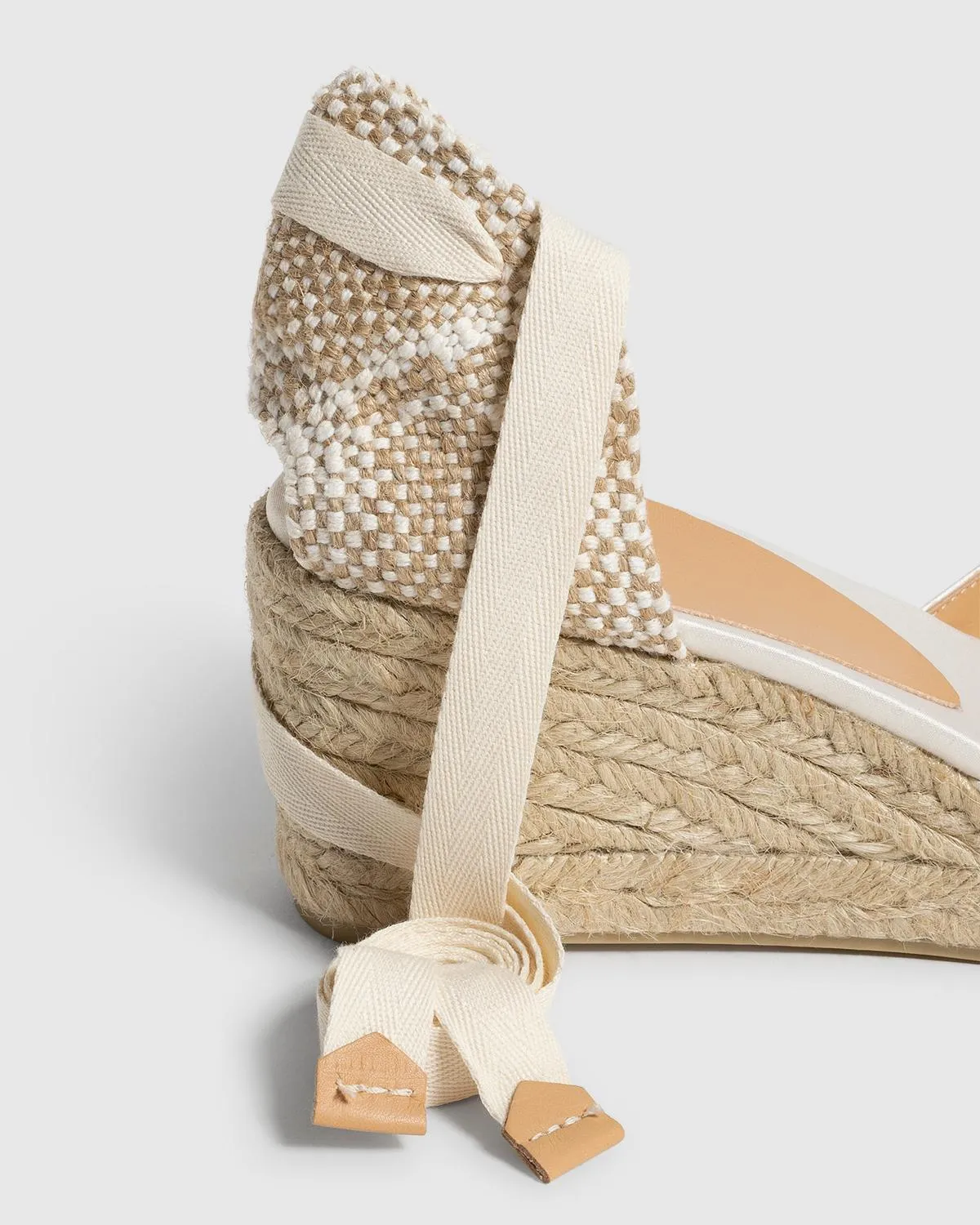 Castaner Carina 6 006 espadrille crudo satijn