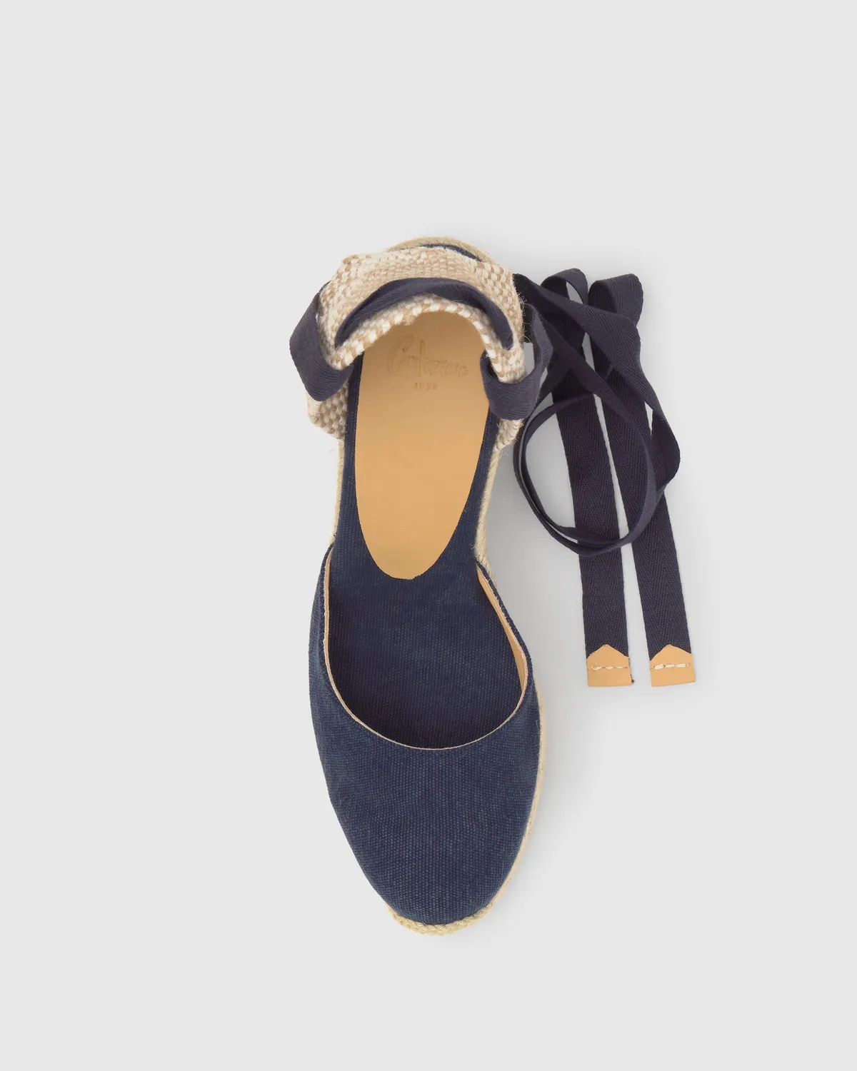 Castaner Carina CARINA/8/002 espadrilles oxford 9 cm wig