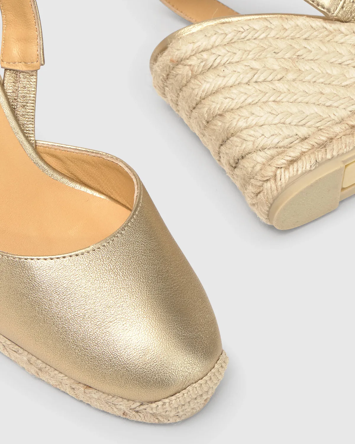 Castaner Carissa 8/118 espadrilles goud metallic leer