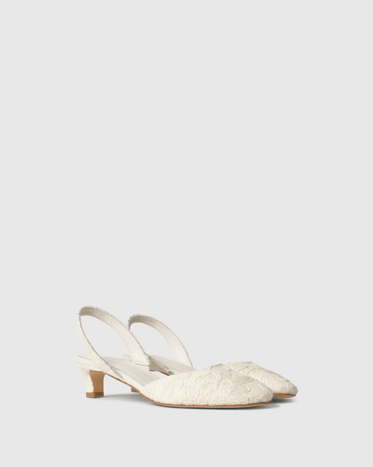Castaner Aran CSC/305 slingbacks Ecru jacquard