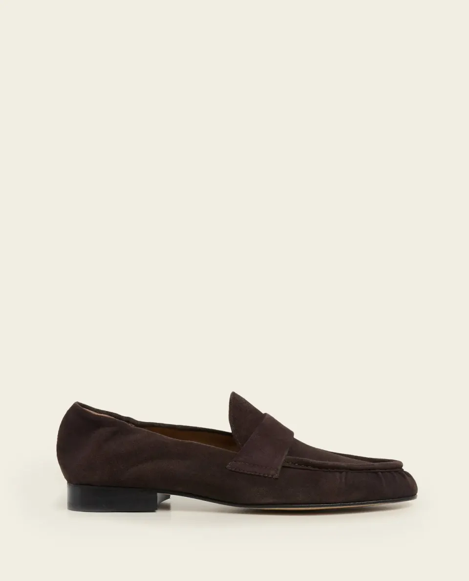 Flattered Samoa loafers chocolade suède