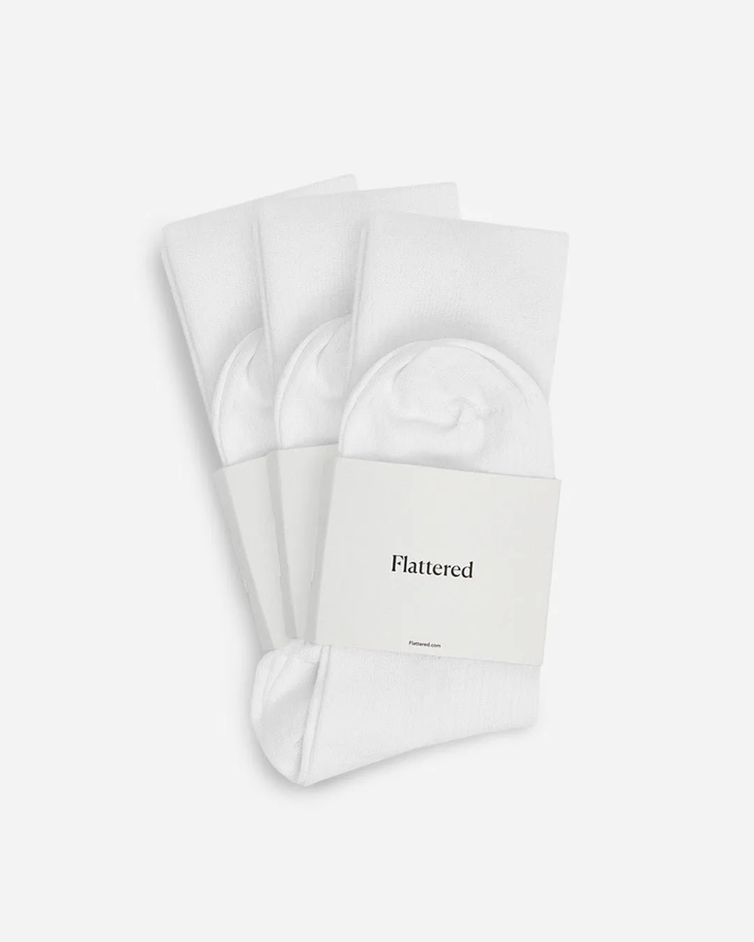 Flattered Sock x3 sokken katoen wit 3-pack
