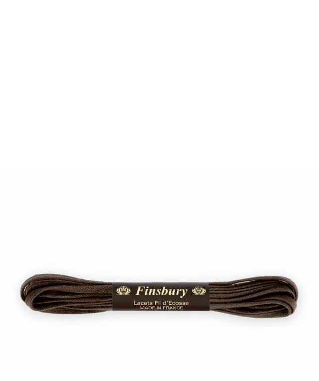 Finsbury Jackson bruine platte veters 120 cm katoen