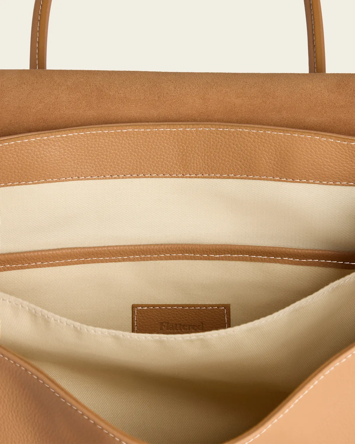 Flattered Lydia tote cognac generfd leer