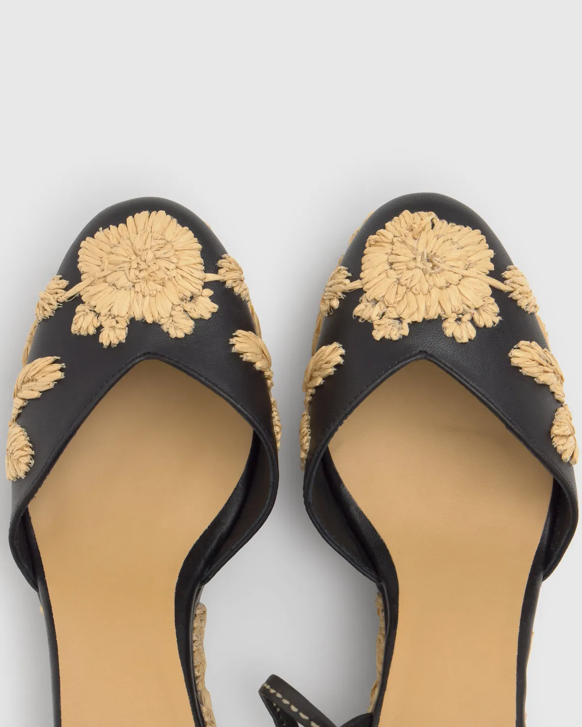 Castaner Carmela 280 espadrilles zwart leer 11 cm