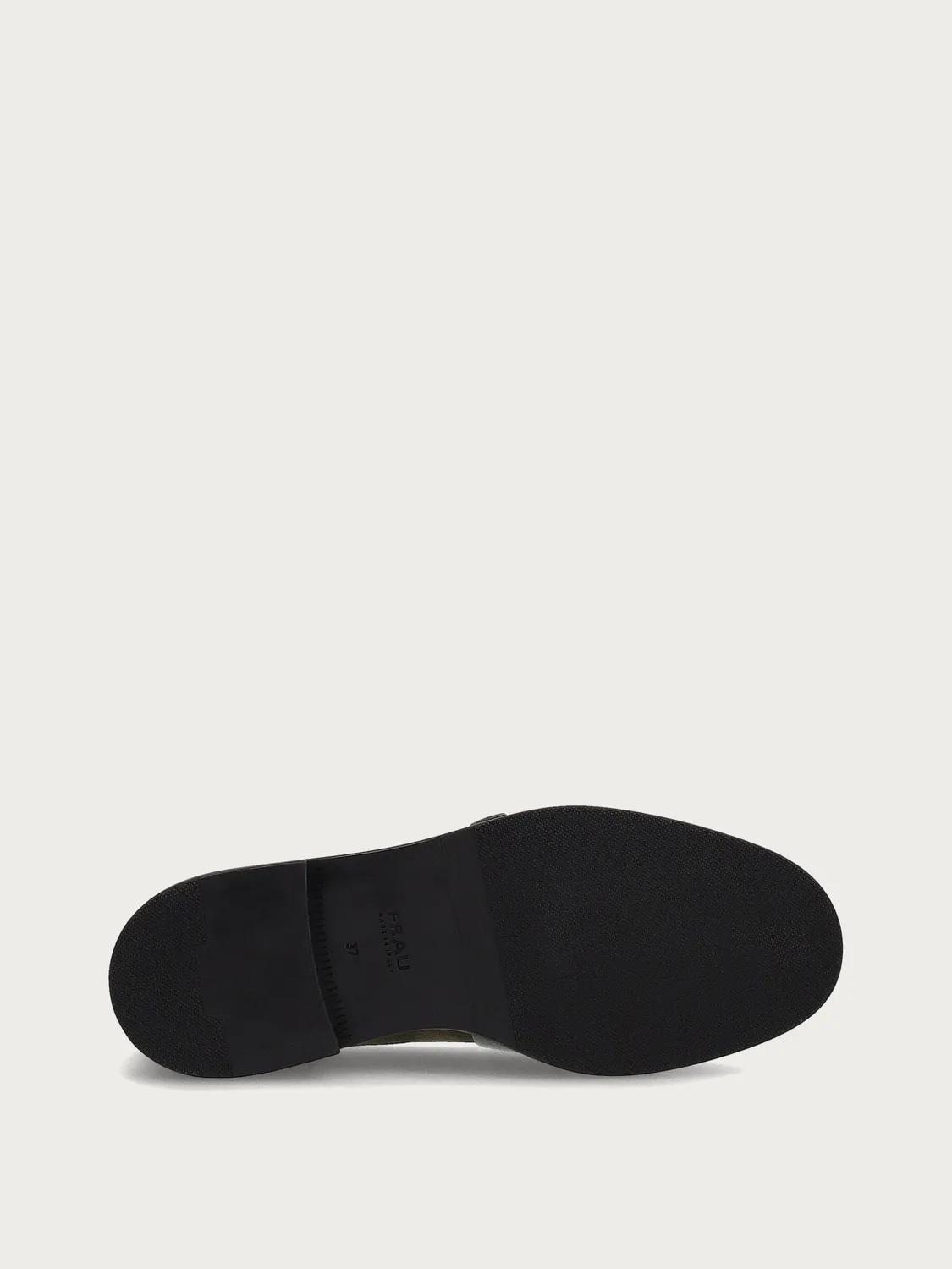 Frau Verona groene suède loafers dames strik