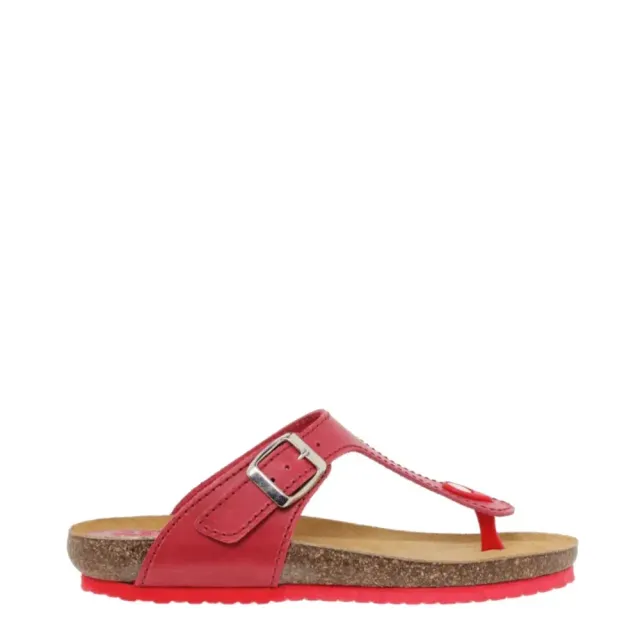 Donelli 502 slippers rood dames leer