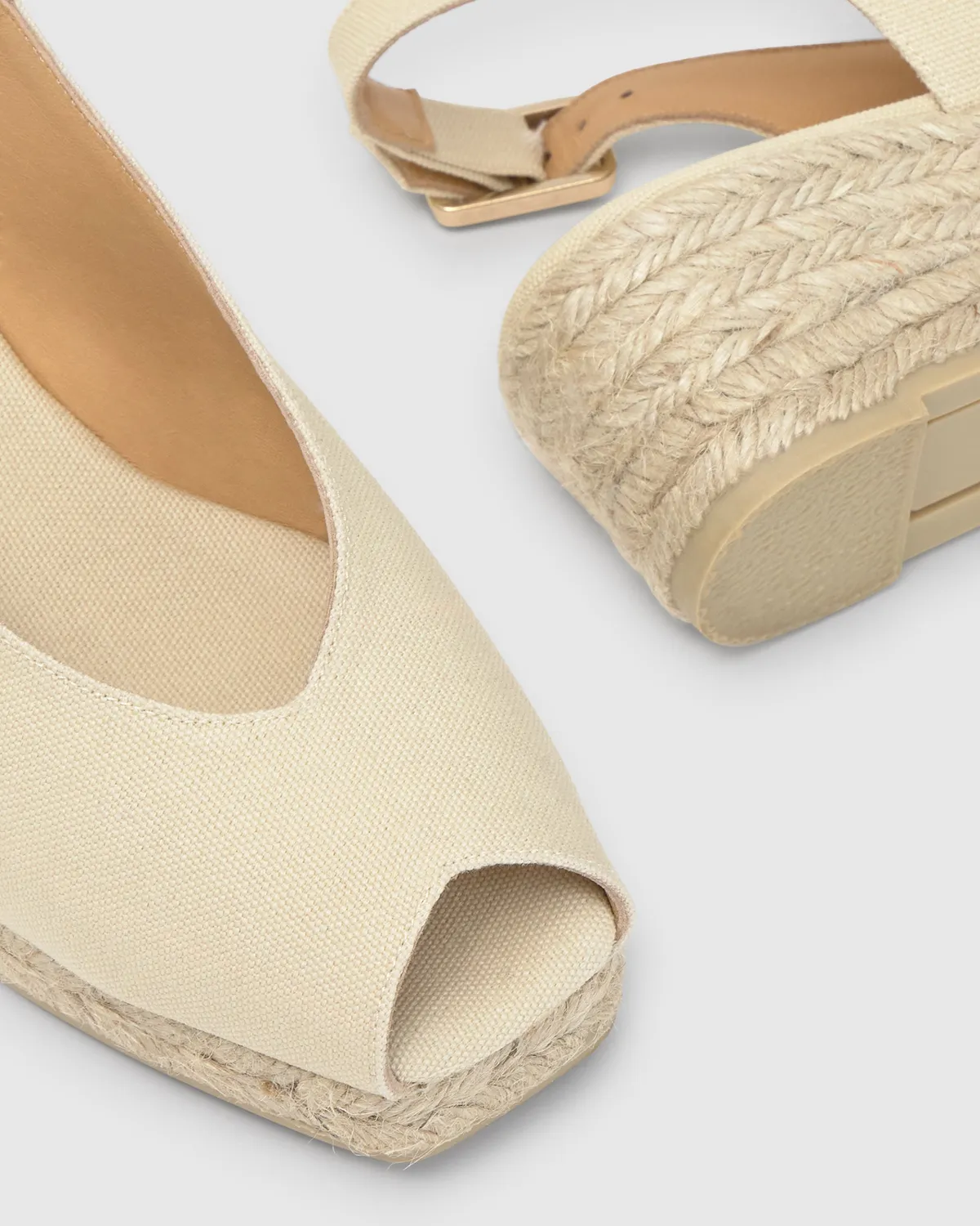Castaner Dosalia/3/001 espadrilles ivoor wig