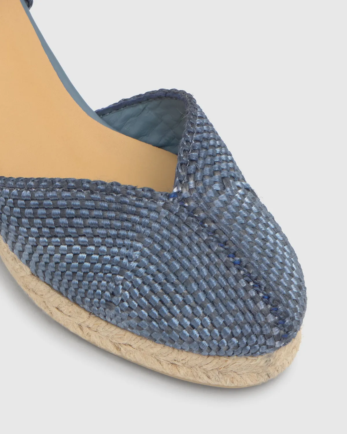 Castaner Cora 6/298 espadrilles blauw denim 7 cm
