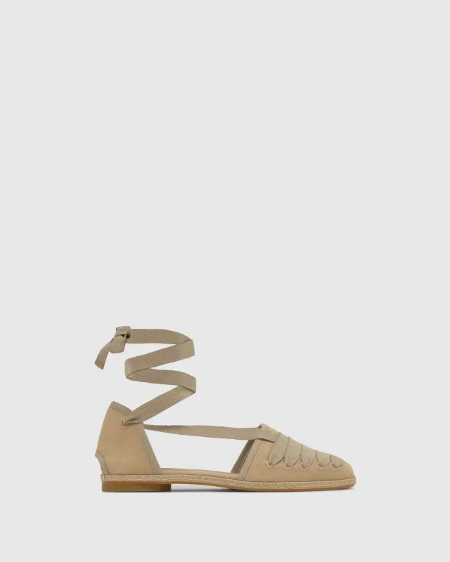 Castaner Glen 293 espadrilles zand plat canvas