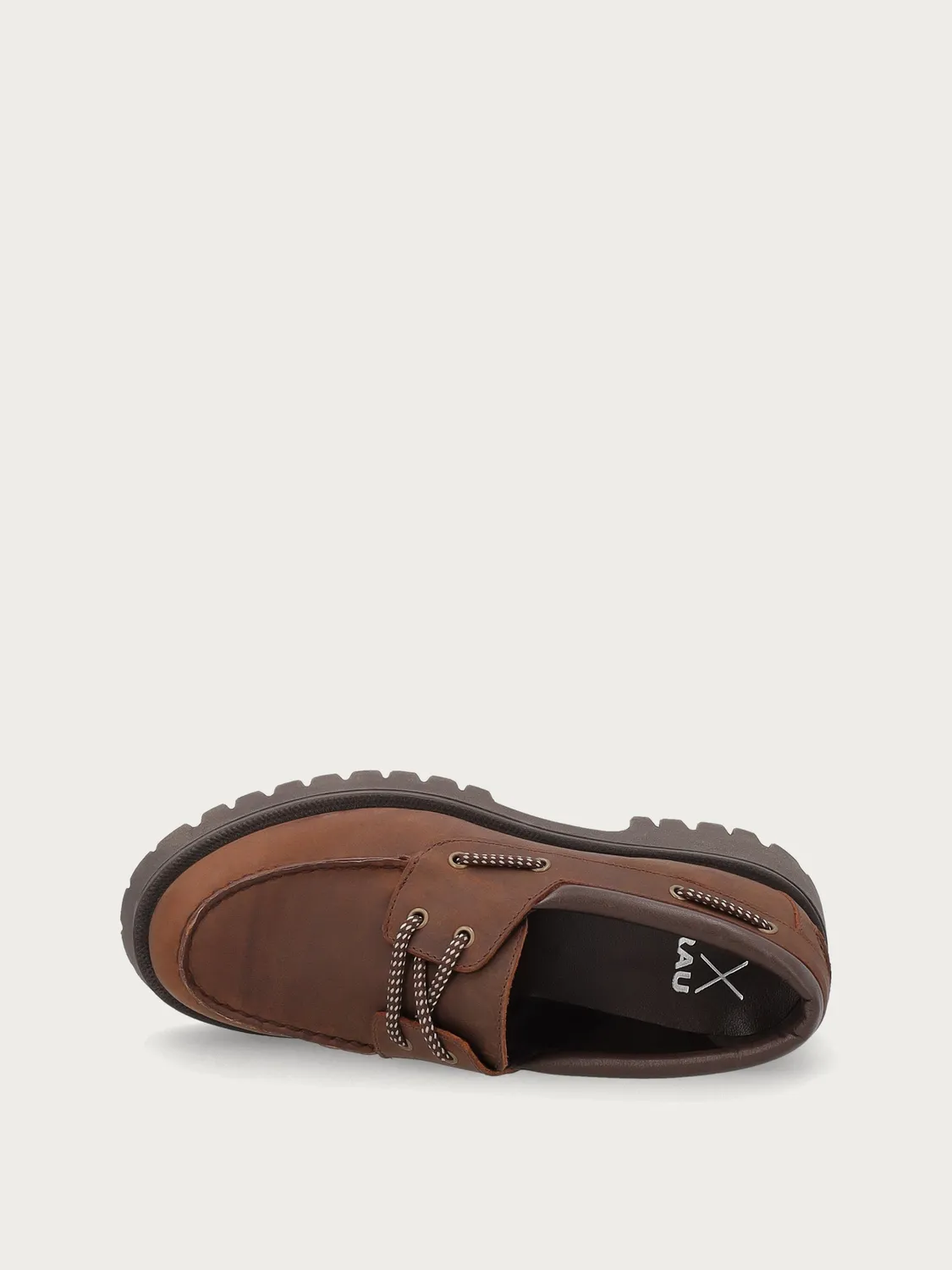 Frau FX bootschoenen bruin nubuck profielzool