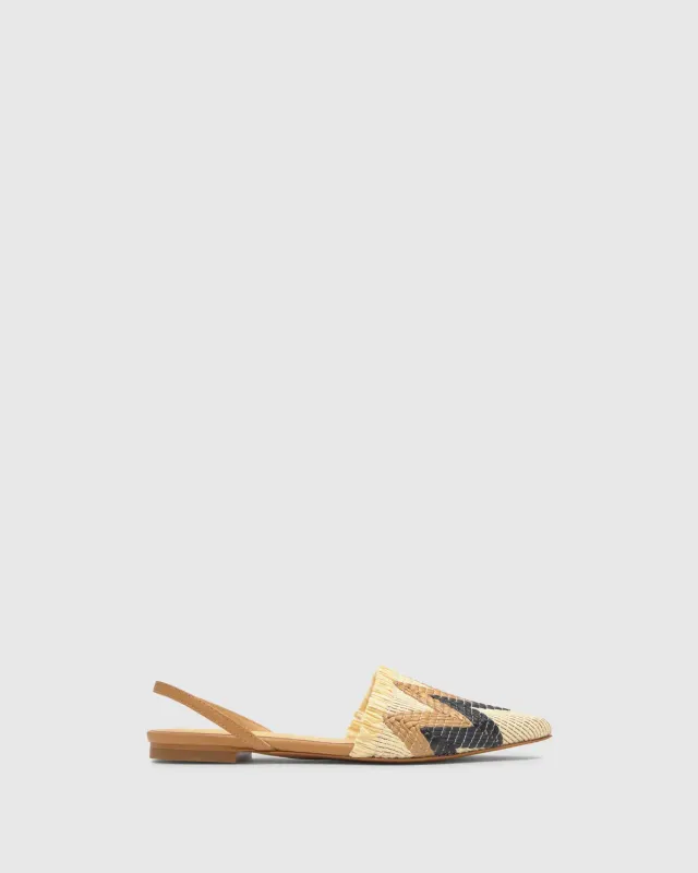 Castaner Berta 296 ballerina multicolor raffia