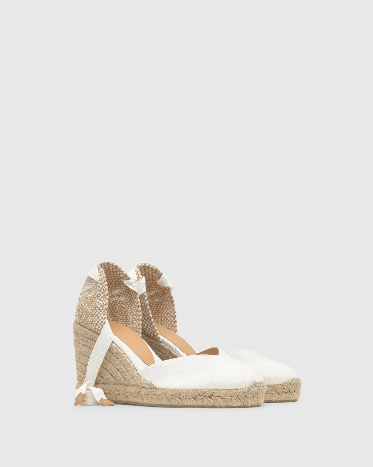 Castaner Chiara 8/001 espadrilles wit katoen lace-up