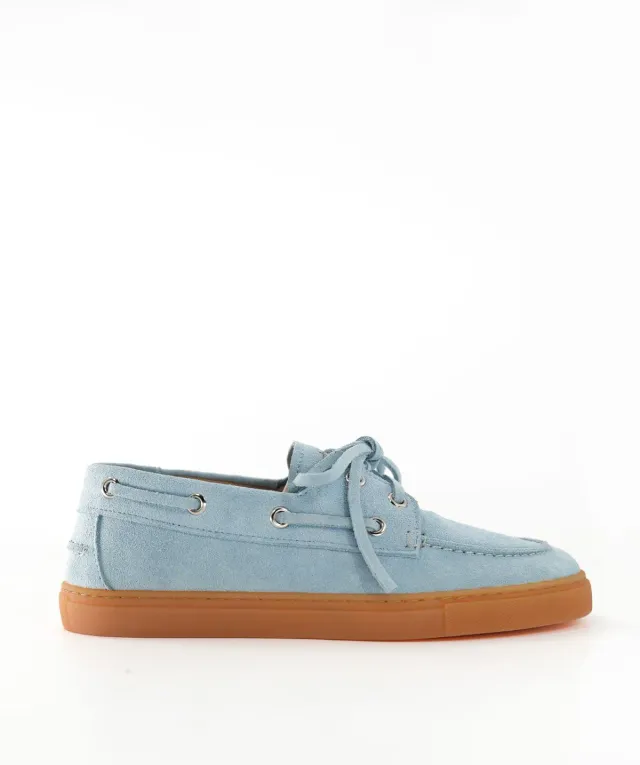 Finsbury Anita loafers lichtblauw suède dames