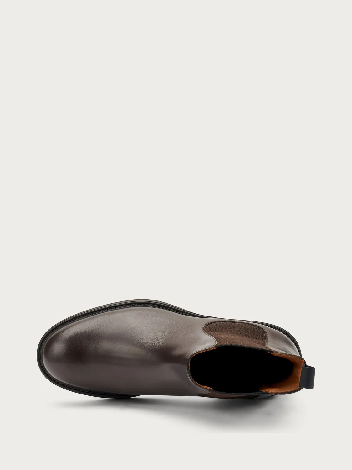 Frau Verona donkerbruine leren chelsea boots heren