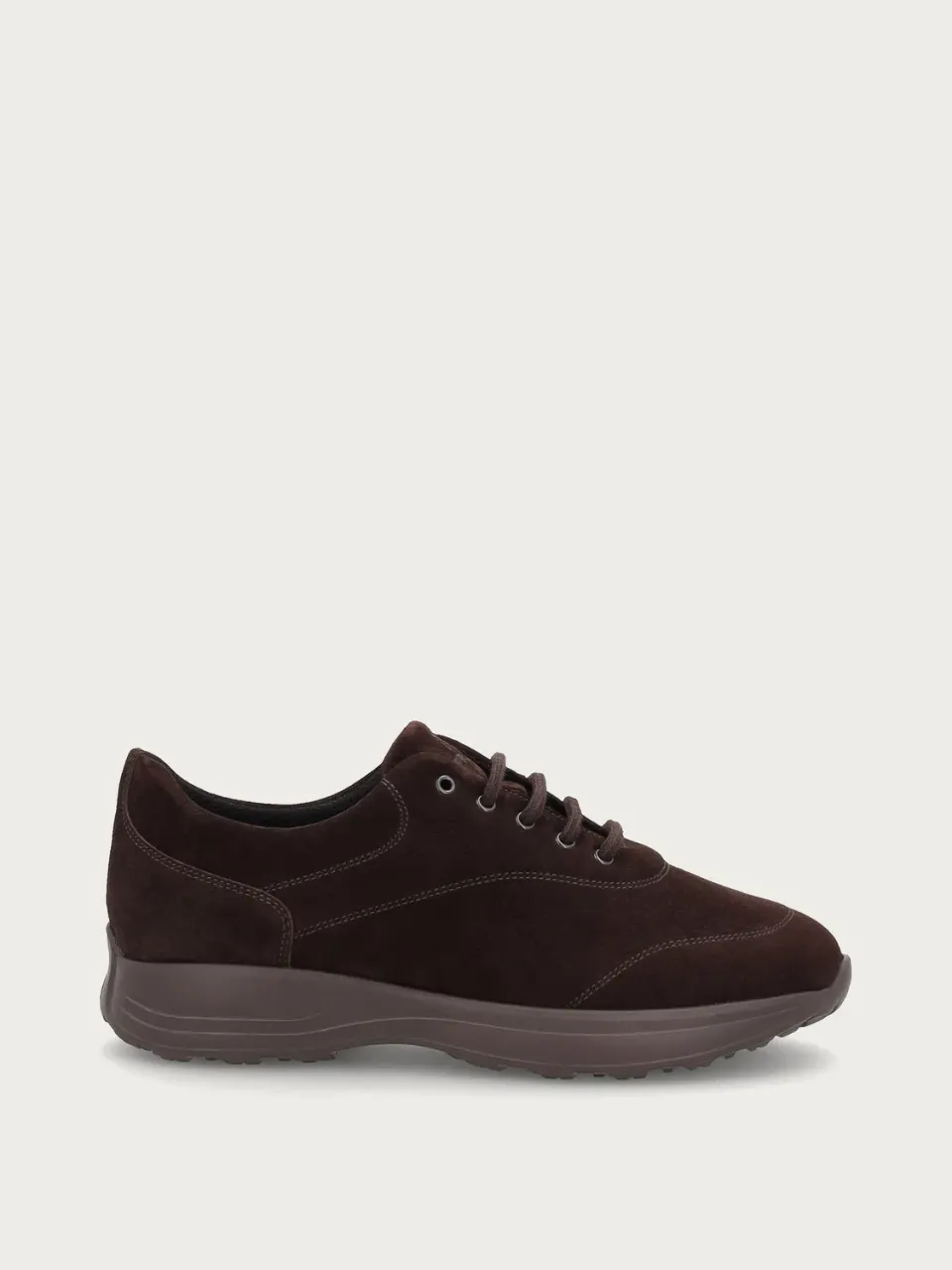 Frau Comfort Tech veterschoenen donkerbruin suède heren