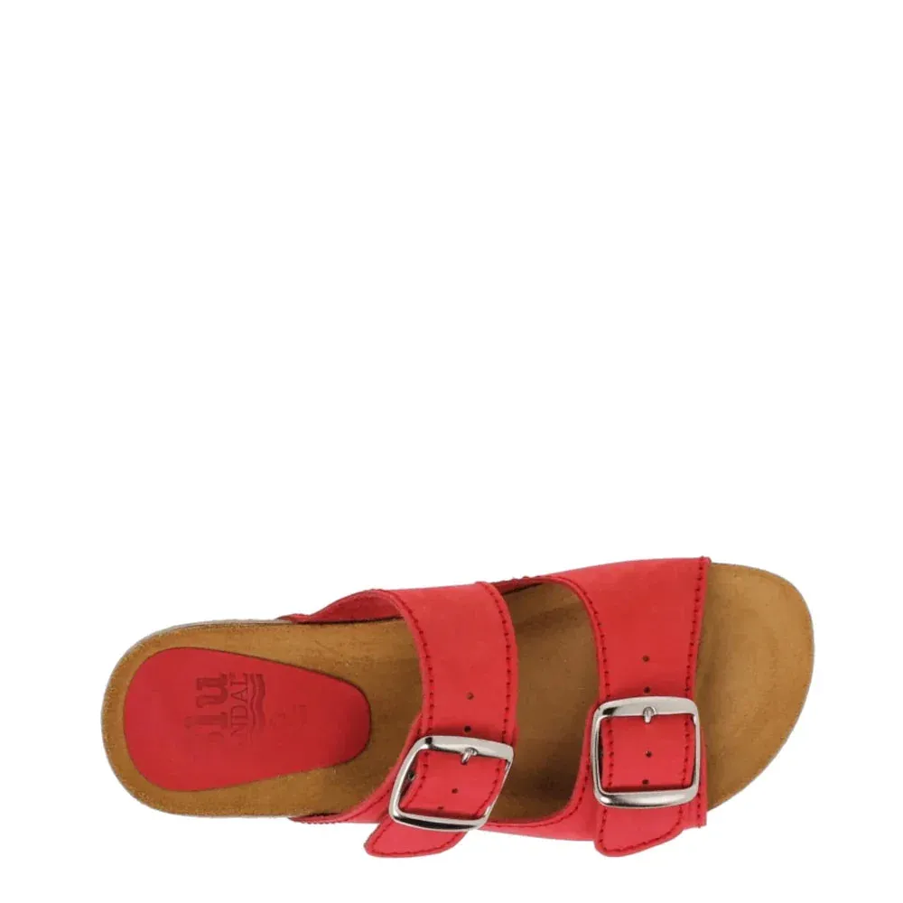 Donelli 896 slippers rood nubuck dames