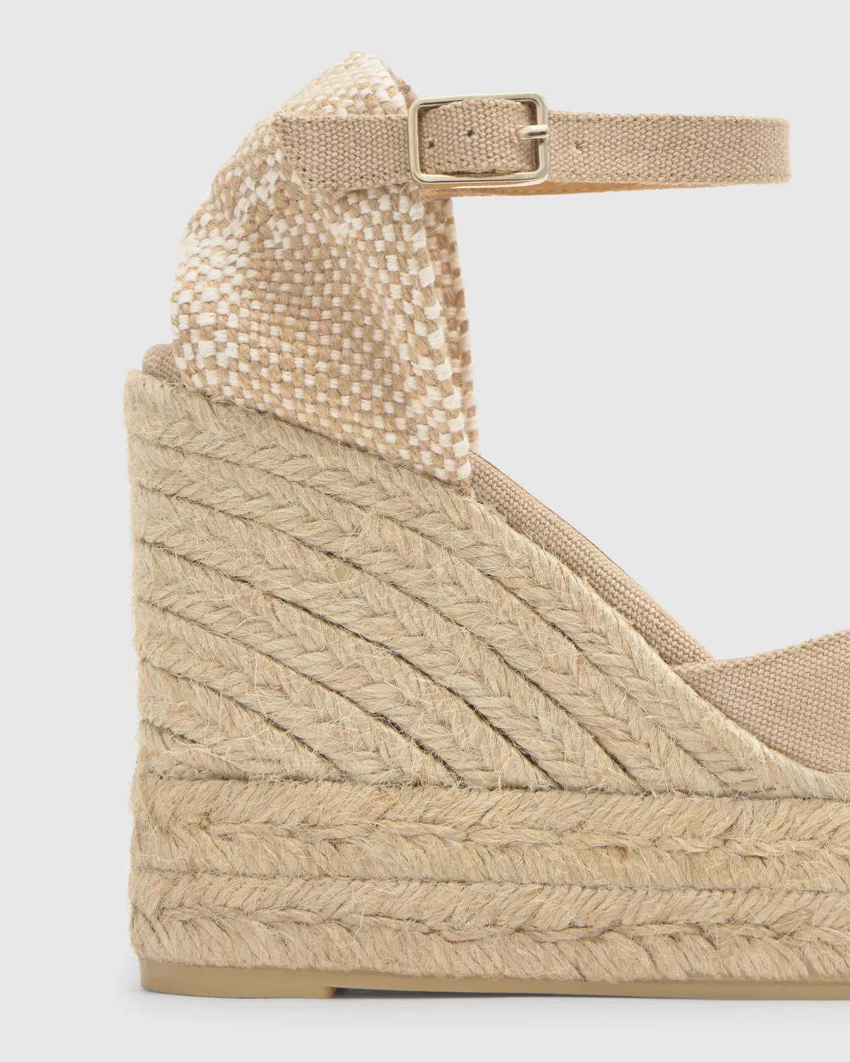 Castaner Carol 8ED/002 espadrilles beige 11 cm sleehak